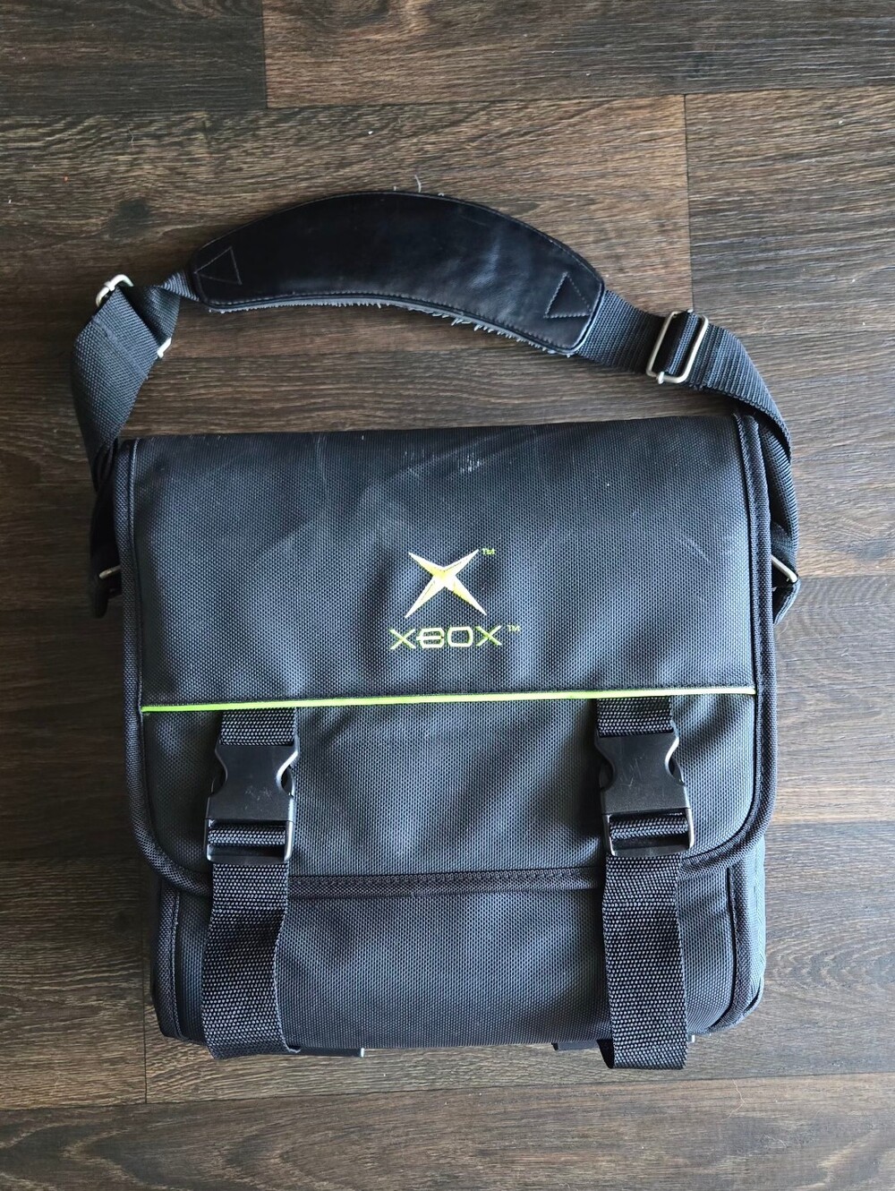 Vintage Official Microsoft Original XBOX Carrying Case Travel Bag Messenger Bag